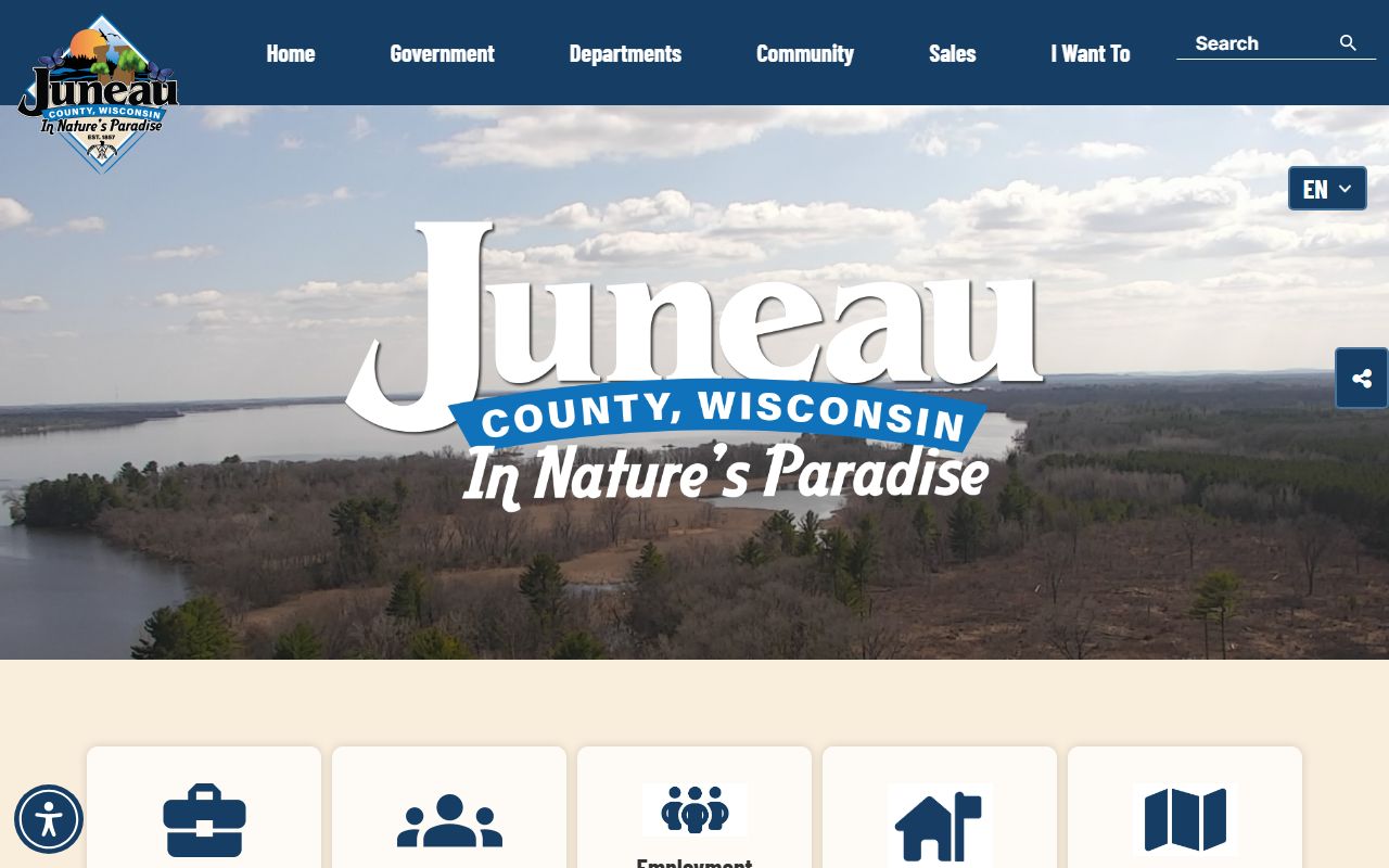 Juneau County inmate population homepage jail roster tile